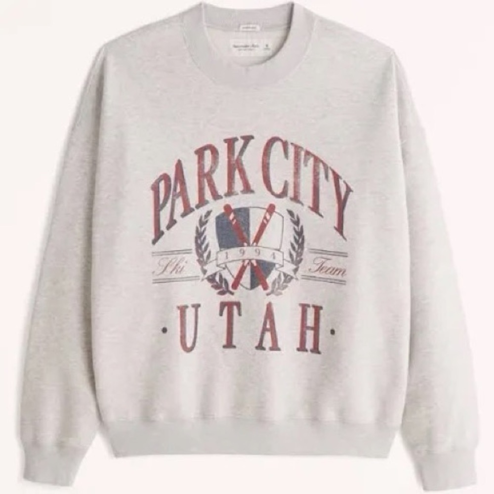 Abercrombie Oversized Sunday Crew Sweatshirt